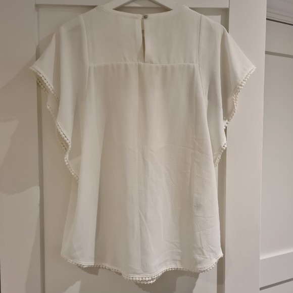 Like New Anthro Cream Top - Picture 3 of 3